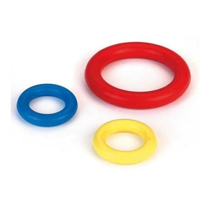 Kerbl, Kerbl Ring Naturgummi, Kerbl Ring Naturgummi - Rot/Blau/Gelb -