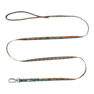 Non-stop Dogwear, Non-stop Dogwear Hundeleine Trail Quest Leash Rachel Pohl Edition - Teal / Oak -