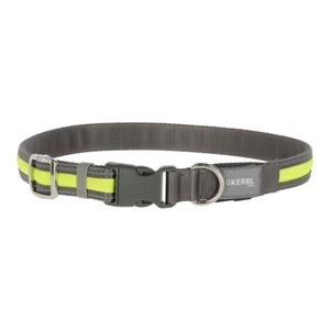 Kerbl Leuchthalsband Light & Reflex - grau/neongelb