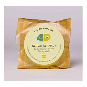 4peoplewhocare, 4peoplewhocare Nachfüller | Feste Handcreme | Daumenschmaus - Dose - 30g, 