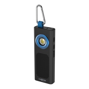 Ansmann, Ansmann LED-Arbeitsleuchte WL500R Sound, integrierter Bluetooth-Lautsprecher, Magnet, Akku, Ansmann Arbeitsleuchte WL500R-Sound, wiederaufladbar - Schwarz/Blau -
