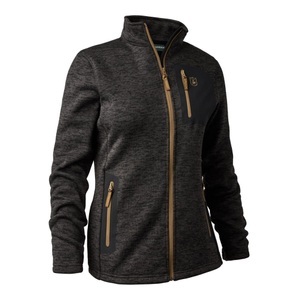 Deerhunter, Deerhunter Sarek Strickjacke Damen - Dark Grey Melange -, Deerhunter Sarek Strickjacke Damen - Dark Grey Melange -