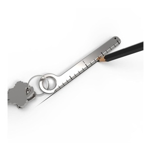 KEY SMART, KEY SMART Schlüsselanhänger KS804-SS Nano Ruler Edelstahl 1 St., 