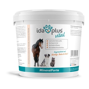 IdaPlus, IdaPlus Mineral Forte - wichtige Mineralien & Vitamine für Abwehrkräfte, Haut & Fell, IdaPlus Mineral Forte - wichtige Mineralien & Vitamine für Abwehrkräfte, Haut & Fell - Weiss -