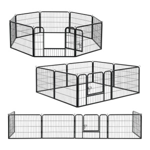 Hauptner, Hauptner Welpenauslauf aus Metall 60 cm - Schwarz -