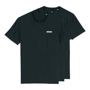 Orsino, orsino 3er Bio Basic-Set T-Shirt - schwarz, 