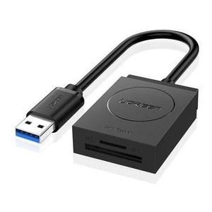 Ugreen, Ugreen 2 in 1 USB-A 3.0 Kartenleser - Schwarz, UGREEN 2-in-1 USB 3.0 A CardReader 20250