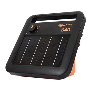 Gallagher, Gallagher Solargerät S40 Weidezaungerät - inkl. Batterie - Schwarz -, 