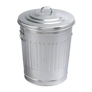 Guillouard, Guillouard Amerikanischer Abfalleimer Guillouard aus verzinktem Stahl, Guillouard Amerikanischer Abfalleimer aus verzinktem Stahl - Grau -
