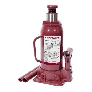 Kraftwerk, KRAFTWERK Hydr. Flaschen-Wagenheber Wagenheber, Kraftwerk Hydraulischer Wagenheber - Rot -