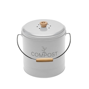 Guillouard, Guillouard Runder Komposteimer 4,5 l ? mit Filter und 3 l Kunststoffeimer - Weiss -