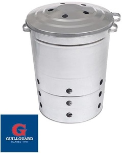 Guillouard, Guillouard Mehrzweckbehälter/Gartenabfälleverbrennungsanlage/Komposter, Guillouard Verzinkter Mehrzweckbehälter/Komposter - Grau -