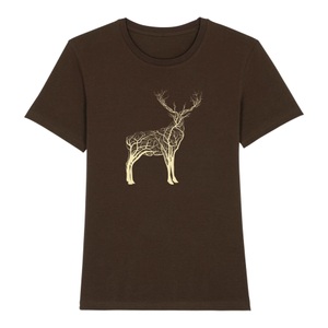 Hauptner Jagd, Hauptner Jagd Hirsch Lebensader T-Shirt - dunkelbraun, 
