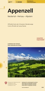 undefined, Landeskarte der Schweiz Appenzell, Swisstopo Landkarte, Appenzell, 1:50'000, 227t