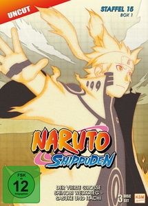 undefined, Naruto Shippuden. Staffel.15.1, 3 DVDs, Naruto Shippuden - Die komplette Staffel 15, Box 1