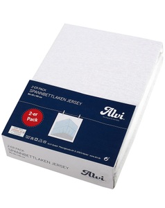 Alvi, ALVI 2er Pack Jersey-Spannbettlaken für Kinderwagen- und Wiegenmatratzen, Spannbettlaken SCHLAF GUT (40x90) aus Jersey weiß