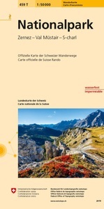undefined, 459T Nationalpark Wanderkarte, Swisstopo Landkarte, Nationalpark, 1:50'000, 459t