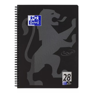 Oxford, OXFORD Collegeblock Touch A4+ 400121610 schwarz, liniert 90g 80 Blatt, Oxford Collegeblock Touch, A4+, schwarz, liniert, 90g, 80 Blatt, 400121610