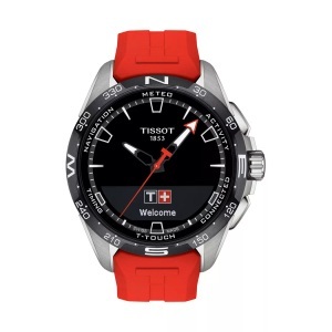 Tissot, Tissot T-Touch Uhren Herren, Tissot - Smartwatch Display, T-Touch Connect Solar, 47.5MM, Rot