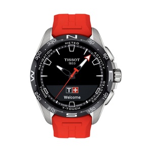Tissot, Tissot T-Touch Uhren Herren, Tissot - Smartwatch Display, T-Touch Connect Solar, 47.5MM, Rot