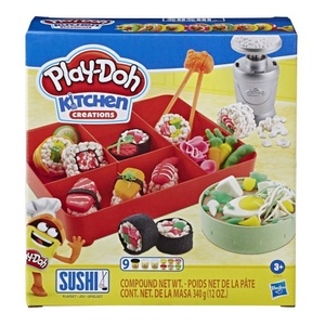 Hasbro European Trading B.V., Hasbro E79155L0 Play-Doh Sushi Spielset, Play-Doh - Kitchen Creations Sushi Spielset, Multicolor