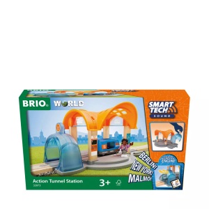 Ravensburger Verlag, Smart Tech Sound Bahnhof mit Action Tunnel, BRIO® Spiel »Bahnhof«