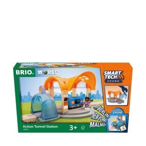 Ravensburger Verlag, Smart Tech Sound Bahnhof mit Action Tunnel, BRIO® Spiel »Bahnhof«
