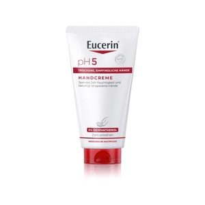Eucerin, Eucerin® pH5 Hautschutz Handcreme, Eucerin pH5 Handcreme ? pflegt empfindliche, trockene und strapazierte Haut & stärkt die natürliche Schutzfunktion