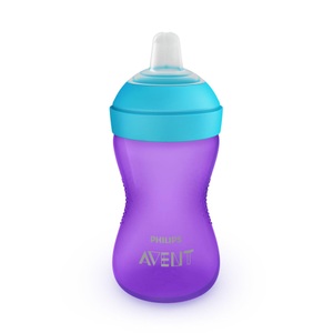 PHILIPS AVENT, PHILIPS AVENT Schnabelbecher ohne Griff 300 ml lila, PHILIPS AVENT Schnabelbecher weich lila/türkis (1 Stk)