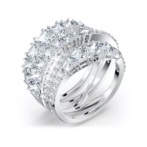 Swarovski, Swarovski Twist Ring Damen, Swarovski - Ring, Hyperbola, 60, Silber