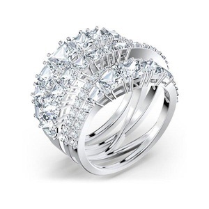 Swarovski, Swarovski Twist Ring Damen, Swarovski - Ring, Hyperbola, 60, Silber