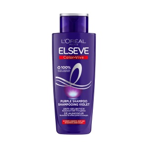 Elsève, Elseve Color-vive : Purple Shampoo Anti-gelbstich Damen 200ml, L'Oréal Paris Elseve Color-Vive Purple Shampoo