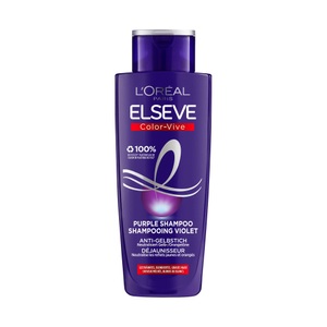 Elsève, Elseve Color-vive : Purple Shampoo Anti-gelbstich Damen 200ml, L'Oréal Paris Elseve Color-Vive Purple Shampoo