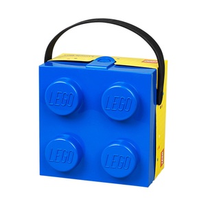 LEGO, LEGO - Baustein-Box mit Griff (4 Knobs) Classic - Blau, Lego Lego Aufbewahrungsbox mit Tragegriff blau