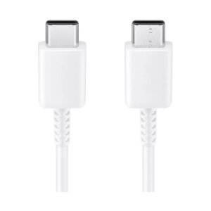 Apple,Asus,Blackberry,Google,HTC,Huawei,Lenovo,LG,Microsoft,Motorola,Nokia,OnePlus,Oppo,Samsung,Sony,Wiko,Xiaomi, Samsung - USB C auf USB C Verbindungskabel Ladekabel 1m (EP-DA705BWEGWW) - Weiss, Samsung USB 2.0-Kabel USB C - USB C 1 m