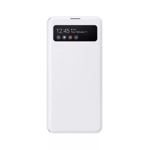 Elinchrom, Elinchrom Samsung S View Wallet Cover Galaxy A41 White, Samsung - Smart Clear View (Galaxy S20 Ultra), Bookcase für Smartphone, Weiss