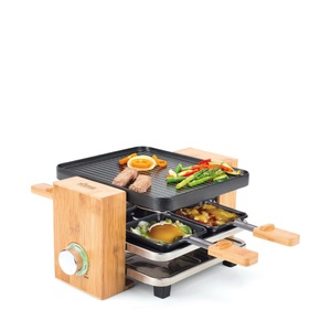 Koenig, Koenig Bamboo 4 Raclette-/Grillgerät, KOENIG Bamboo 4 Raclettegrill