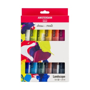 Talens, Talens Acrylfarbe Acrylfarbe, AMSTERDAM Standard Series Acryl Set 17820602 Landscape 12X20ml