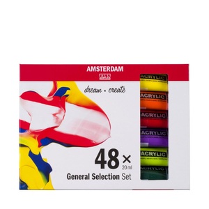 Amsterdam, Acrylfarbe, Amsterdam, »Standard 48 Tuben à 20 ml«, AMSTERDAM  Acrylfarbe »Standard 48 Tuben à 20 ml«