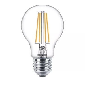Philips Lighting, Philips Lighting LED EEK A++ (A++ - E) E27 Glühlampenform 7 W = 60 W Warmweiß (Ø x L) 6 cm x 10.6 cm 1 St., Philips - LED Lampe, 7W, Weiss