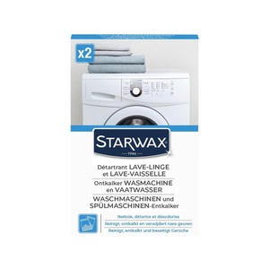 STARWAX, STARWAX Waschmaschinen & Spülmaschinen-Entkalker Entkalker (2x75 g), STARWAX - Geschirrwaschmittel, 2x75g
