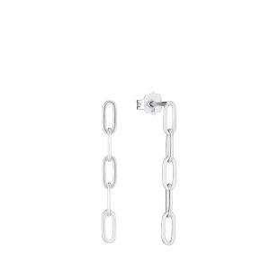AMOR, Amor Ohrhänger Damen Silber ONE SIZE, Amor - Ohrhänger, One Size, Silber