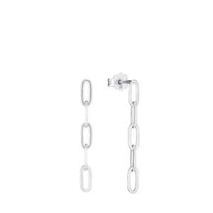 AMOR, Amor Ohrhänger Damen Silber ONE SIZE, Amor - Ohrhänger, One Size, Silber