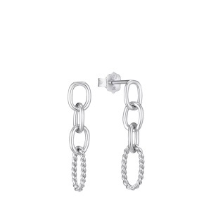 AMOR, Amor Ohrhänger Damen Silber ONE SIZE, Amor - Ohrhänger, One Size, Silber