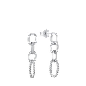 AMOR, Amor Ohrhänger Damen Silber ONE SIZE, Amor - Ohrhänger, One Size, Silber