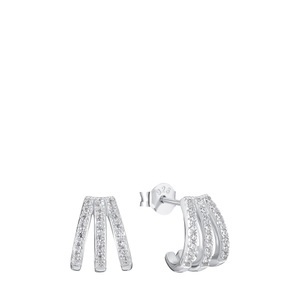 AMOR, Amor Ohrstecker Damen Silber ONE SIZE, Amor - Ohrstecker, One Size, Silber