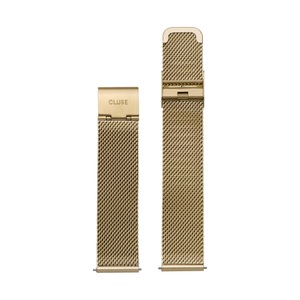 Cluse, CLUSE Uhrenband Damen Gold 18mm, Cluse Strap 18 mm - Mesh Gold CLS046 / CS1401101009