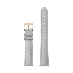 Cluse, CLUSE Uhrenband Damen Grau-Blau 16mm, Cluse CLS319 CS1408101027 Strap 16 mm Leather, Grey/ Rose Gold
