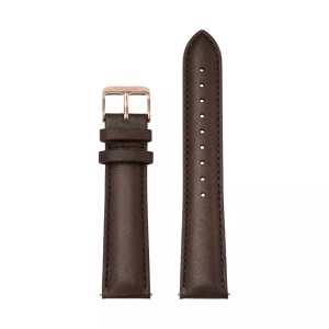 Cluse, Cluse Strap 20 mm Leather, Dark Brown/ Rose Gold CS1408101066, Cluse CS1408101066 Strap 20 mm Leather, Dark Brown/ Rose Gold