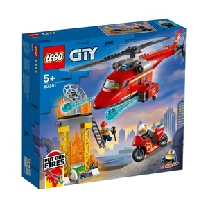 LEGO, 60281 City Feuerwehrhubschrauber, Konstruktionsspielzeug, LEGO® City 60281 - Feuerwehrhubschrauber